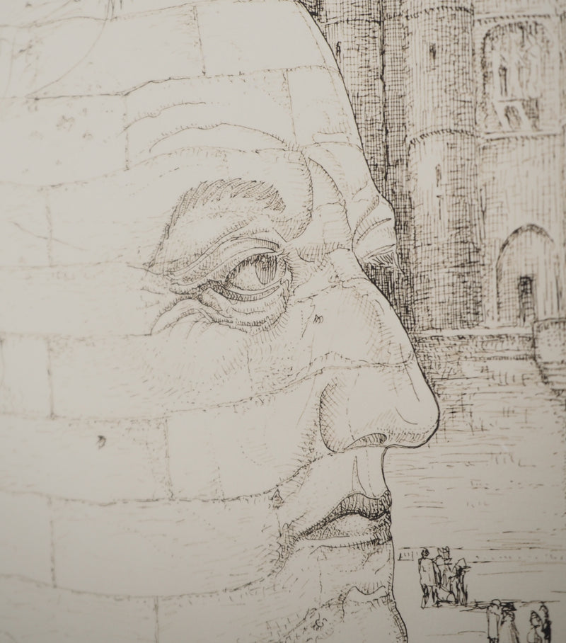 MAN RAY : Portrait du Marquis de Sade, oeuvre originale (photo de détail 3) - Crédit photo : Galerie Art.Paris
