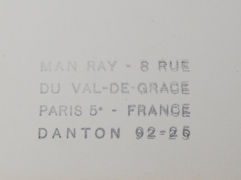 MAN RAY : Portrait du Marquis de Sade, oeuvre originale (photo de détail 6) - Crédit photo : Galerie Art.Paris
