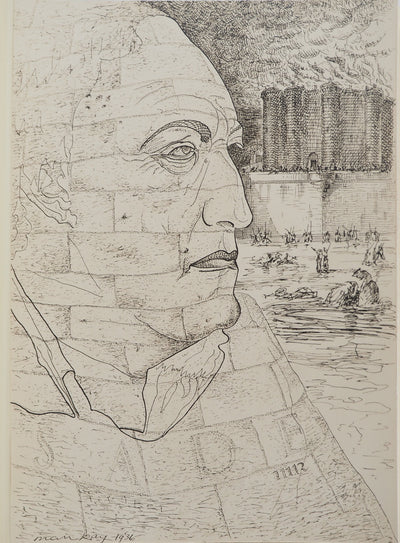MAN RAY : Le Marquis de Sade, oeuvre originale (photo de détail 3) - Crédit photo : Galerie Art.Paris