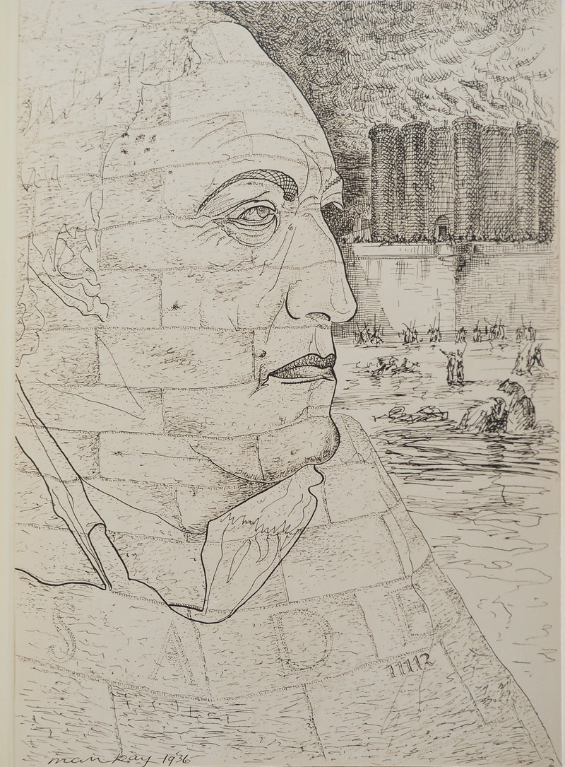 MAN RAY : Le Marquis de Sade, oeuvre originale (photo de détail 3) - Crédit photo : Galerie Art.Paris
