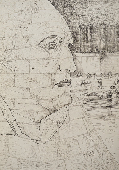 MAN RAY : Le Marquis de Sade, oeuvre originale (vue générale) - Crédit photo : Galerie Art.Paris