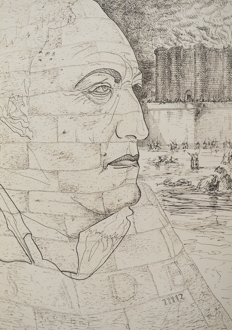 MAN RAY : Le Marquis de Sade, oeuvre originale (vue générale) - Crédit photo : Galerie Art.Paris