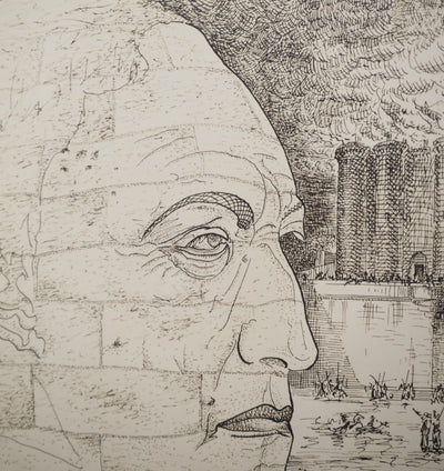 MAN RAY : Le Marquis de Sade, oeuvre originale (photo de détail 4) - Crédit photo : Galerie Art.Paris