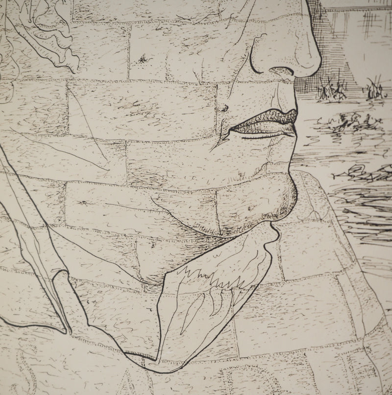 MAN RAY : Le Marquis de Sade, oeuvre originale (photo de détail 5) - Crédit photo : Galerie Art.Paris
