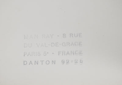 MAN RAY : Le Marquis de Sade, oeuvre originale (photo de détail 6) - Crédit photo : Galerie Art.Paris