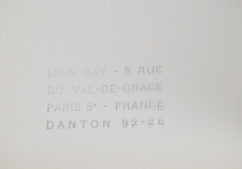 MAN RAY : Le Marquis de Sade, oeuvre originale (photo de détail 6) - Crédit photo : Galerie Art.Paris