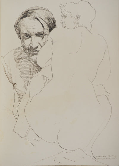 MAN RAY : Hommage à Picasso, oeuvre originale (vue générale) - Crédit photo : Galerie Art.Paris