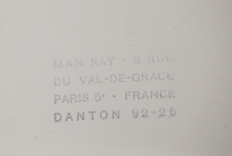 MAN RAY : Hommage à Picasso, oeuvre originale (photo de détail 6) - Crédit photo : Galerie Art.Paris