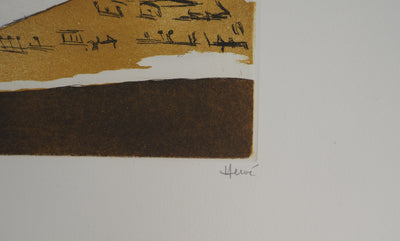 Jeannine HERVE : Nature morte et trompette, Gravure originale (photo de détail 8) - Crédit photo : Galerie Art.Paris