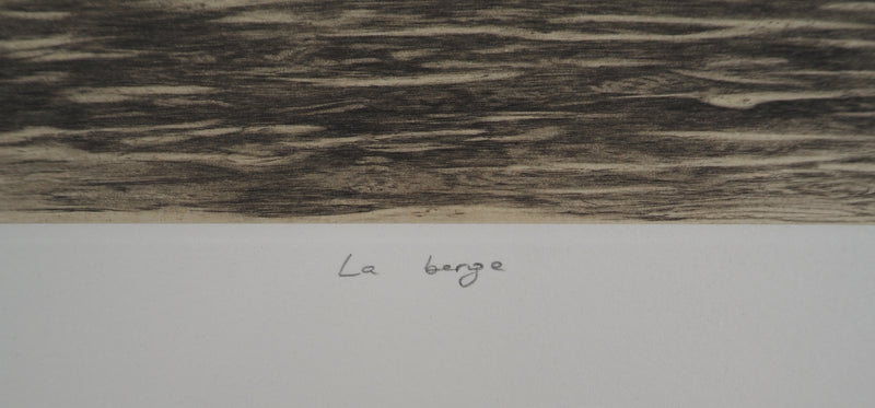 Hélène NUE : La berge, Gravure originale (photo de détail 5) - Crédit photo : Galerie Art.Paris