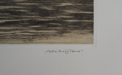 Hélène NUE : La berge, Gravure originale (photo de détail 6) - Crédit photo : Galerie Art.Paris