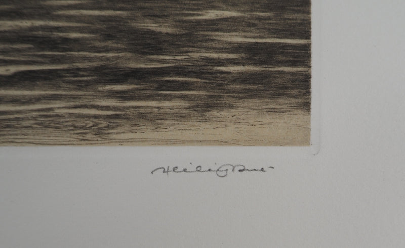 Hélène NUE : La berge, Gravure originale (photo de détail 6) - Crédit photo : Galerie Art.Paris