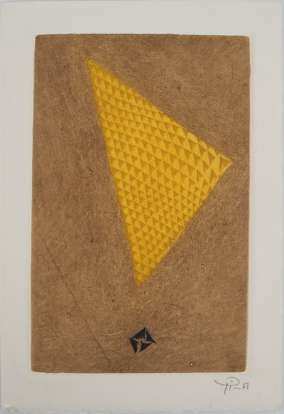 Arthur-Luiz PIZA : Prismes jaunes, Gravure originale (vue générale) - Crédit photo : Galerie Art.Paris