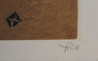 Arthur-Luiz PIZA : Prismes jaunes, Gravure originale (photo de détail 5) - Crédit photo : Galerie Art.Paris