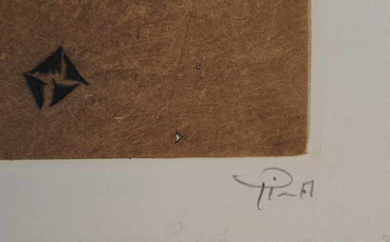Arthur-Luiz PIZA : Prismes jaunes, Gravure originale (photo de détail 5) - Crédit photo : Galerie Art.Paris