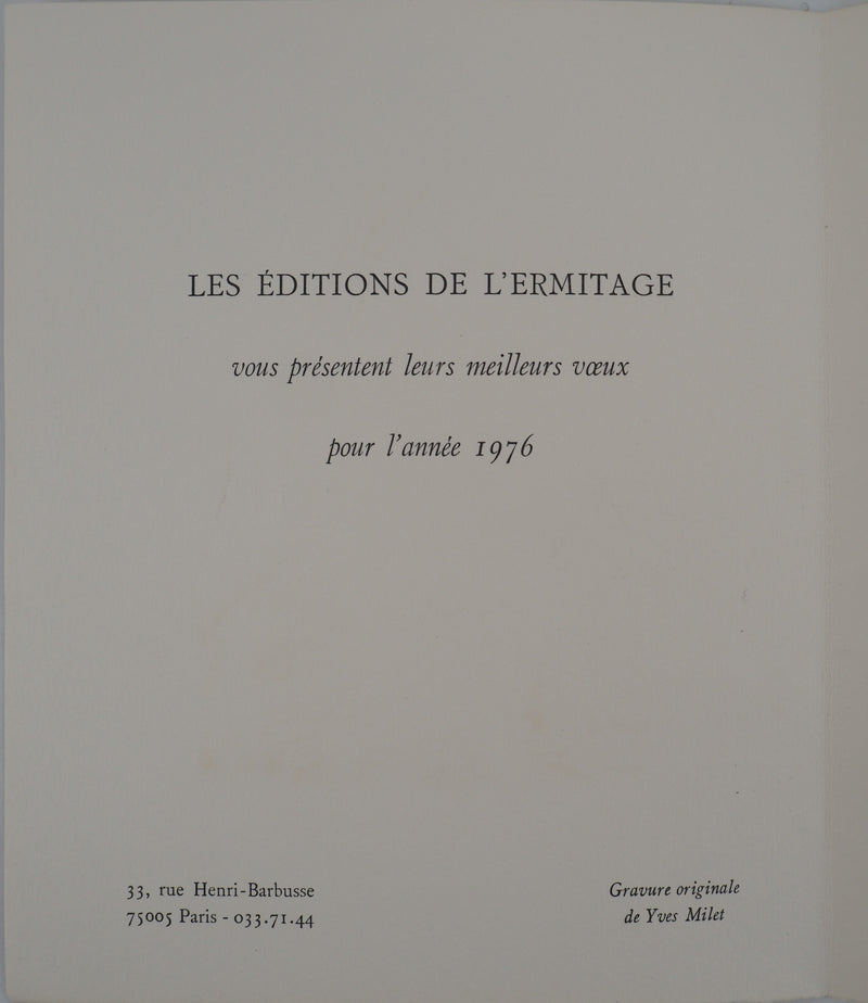 Yves MILET : Cavalier fantastique, Gravure originale (photo de détail 5) - Crédit photo : Galerie Art.Paris