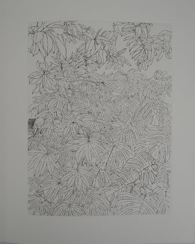 Sam SZAFRAN : Feuillages, oeuvre originale (vue générale) - Crédit photo : Galerie Art.Paris