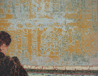 Edouard MARTIN : Mère et fille, Gravure sur bois originale (photo de détail 5) - Crédit photo : Galerie Art.Paris