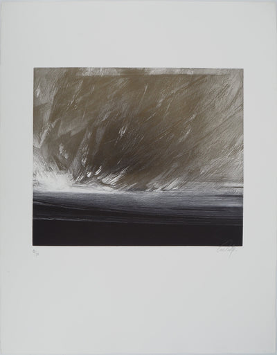 Christiane VIEILLE : Composition abstraite, Gravure originale (vue générale) - Crédit photo : Galerie Art.Paris