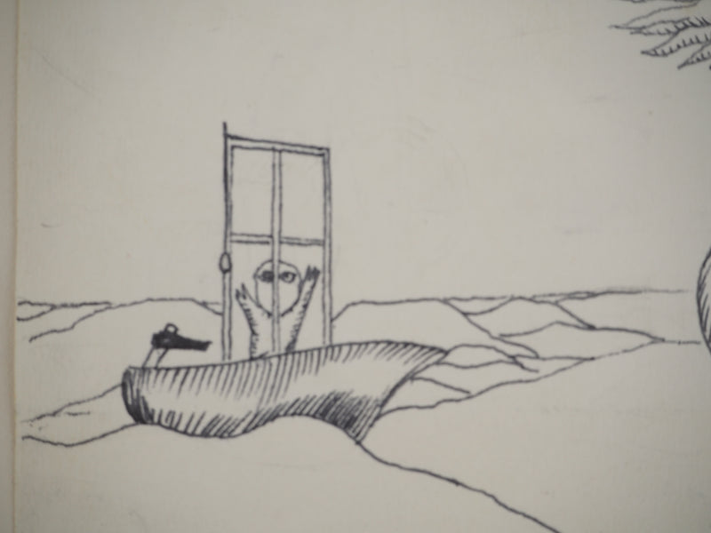 Jean-Claude SILBERMANN : Le monstre des mer, Dessin original (photo de détail 4) - Crédit photo : Galerie Art.Paris