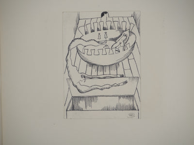 Jean-Claude SILBERMANN : L'oiseau mystérieu, Dessin original (photo de détail 2) - Crédit photo : Galerie Art.Paris