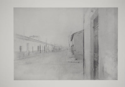 Antonio LOPEZ-GARCIA : Espagne, Rue à Tomelloso, Héliogravure originale (vue générale) - Crédit photo : Galerie Art.Paris