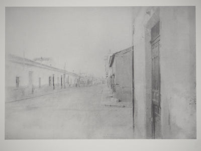 Antonio LOPEZ-GARCIA : Espagne, Rue à Tomelloso, Héliogravure originale (photo de détail 3) - Crédit photo : Galerie Art.Paris