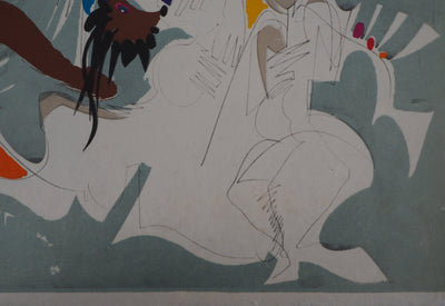 Raymond MORETTI : La rue de la joie, Lithographie originale (photo de détail 6) - Crédit photo : Galerie Art.Paris
