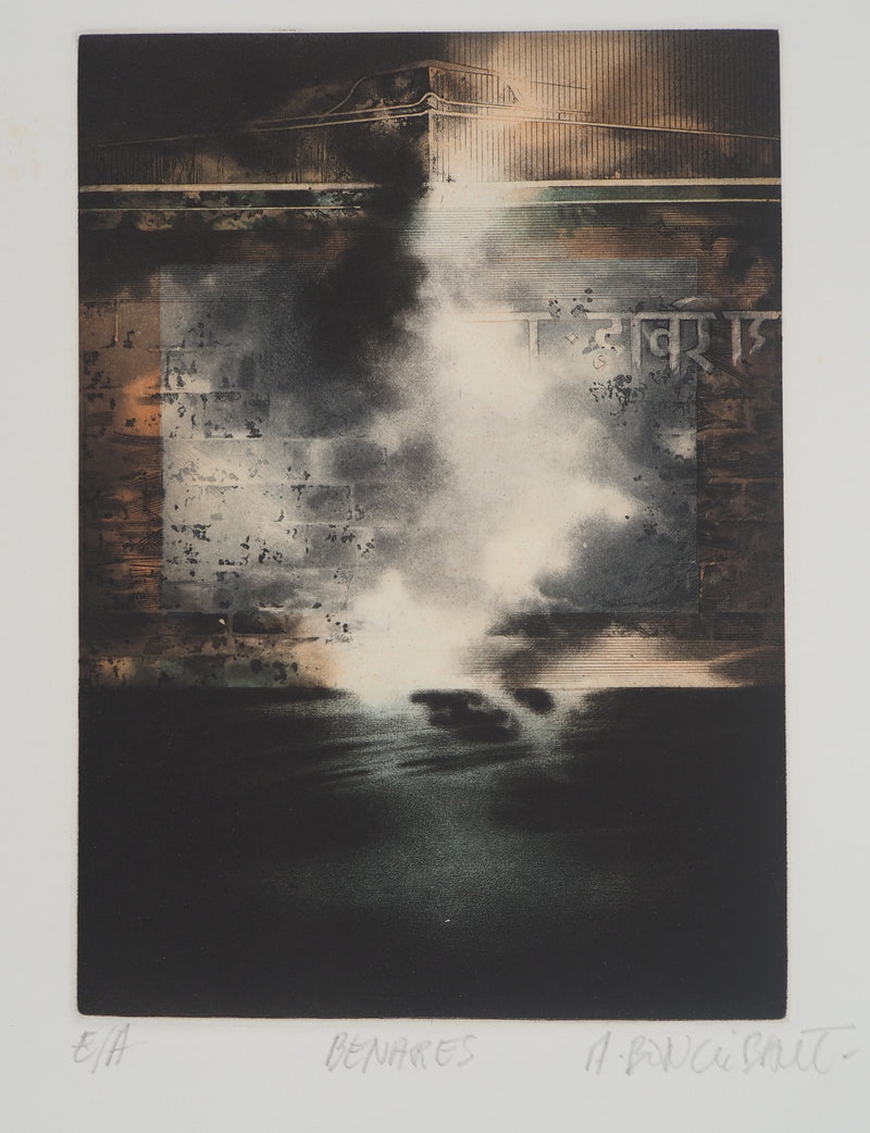 André BONGIBAULT : Benares, Gravure originale (photo de détail 2) - Crédit photo : Galerie Art.Paris