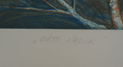 Zofia PANASIUK : Côte d'Azur, Gravure originale (photo de détail 7) - Crédit photo : Galerie Art.Paris