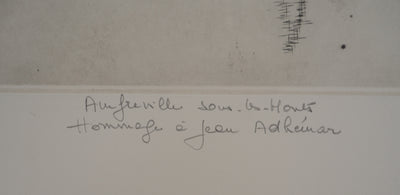 Jeannine HERVE : Amfreville-sous-les-Monts, Gravure originale (photo de détail 6) - Crédit photo : Galerie Art.Paris