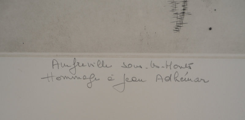 Jeannine HERVE : Amfreville-sous-les-Monts, Gravure originale (photo de détail 6) - Crédit photo : Galerie Art.Paris