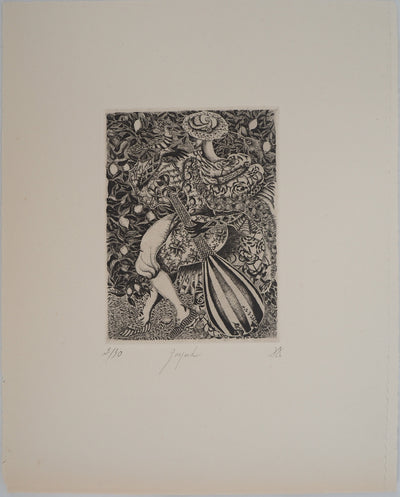 Dominique DEANGELI : Gaspard, Gravure originale (vue générale) - Crédit photo : Galerie Art.Paris