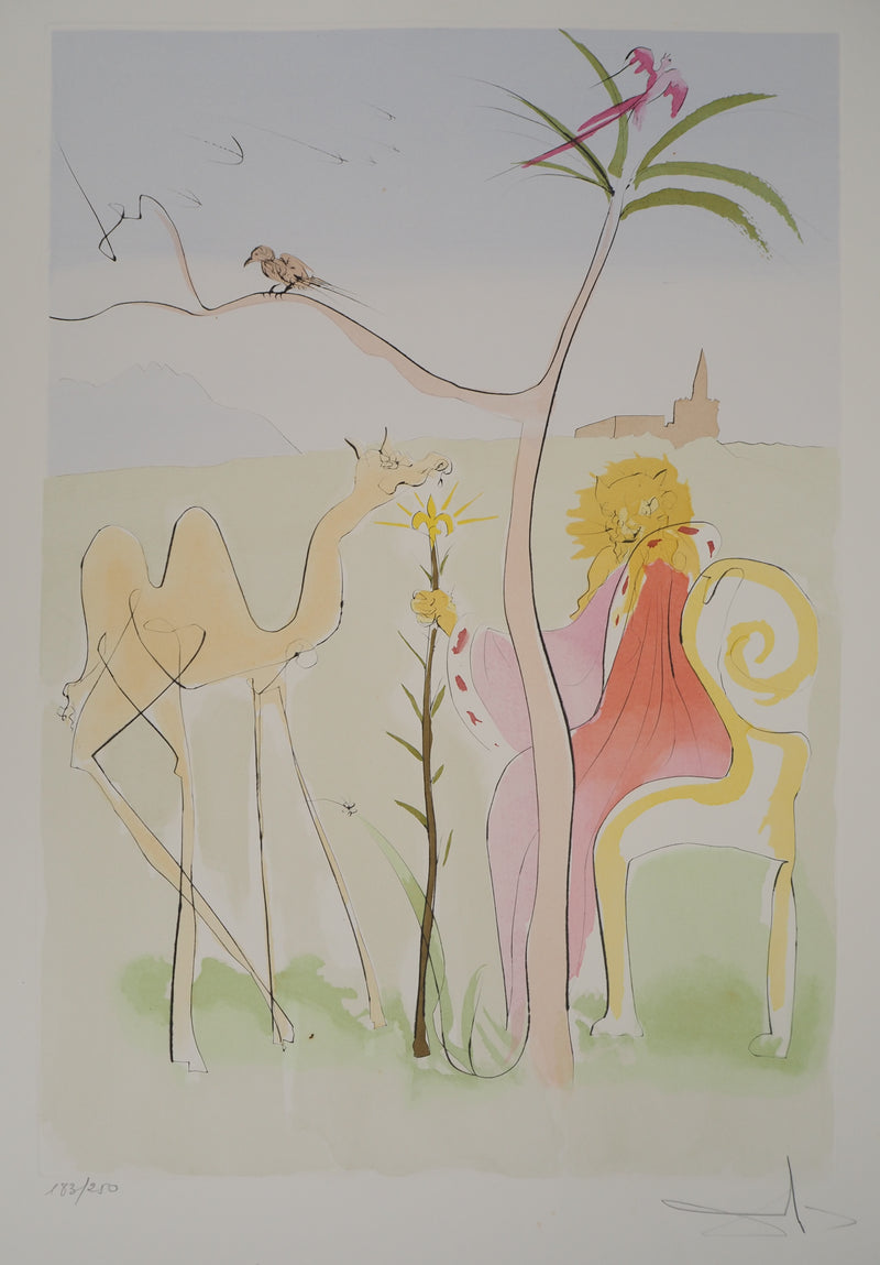 Salvador DALI : La cour du lion, Gravure originale (photo de détail 3) - Crédit photo : Galerie Art.Paris