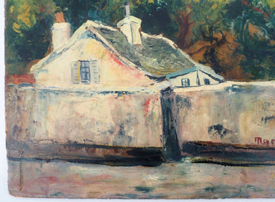 AF Elisée MACLET, Montmartre, Sacré Coeur, Öl auf Holz, signiert