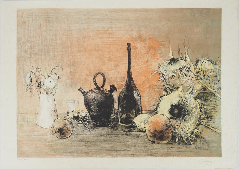 Jean JANSEM : Nature morte, Lithographie originale (vue générale) - Crédit photo : Galerie Art.Paris