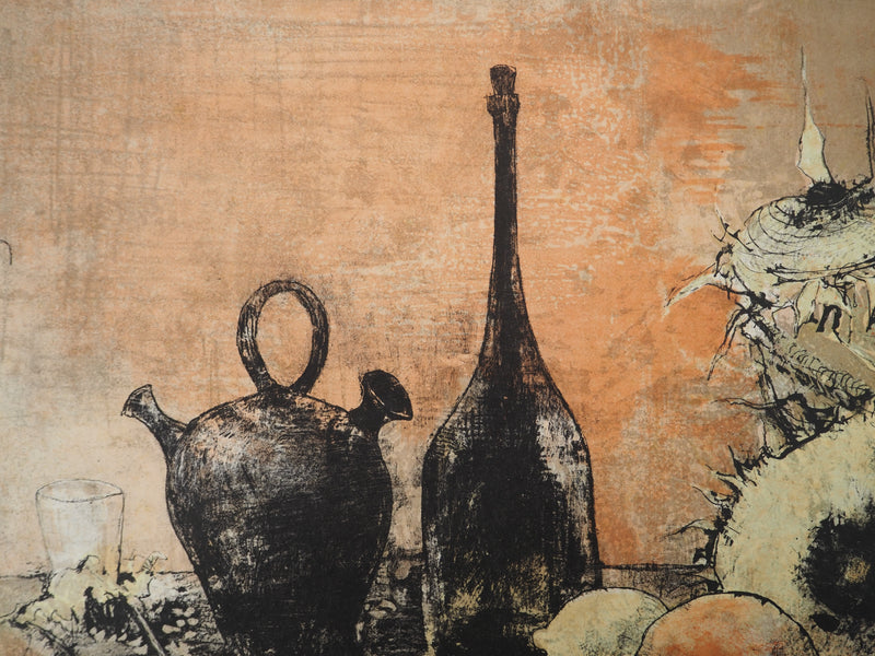 Jean JANSEM : Nature morte, Lithographie originale (photo de détail 6) - Crédit photo : Galerie Art.Paris