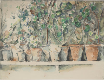 Paul CEZANNE : Les pots de géraniums, Lithographie originale (vue générale) - Crédit photo : Galerie Art.Paris