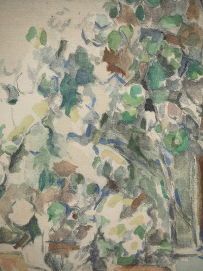 Paul CEZANNE : Les pots de géraniums, Lithographie originale (photo de détail 3) - Crédit photo : Galerie Art.Paris