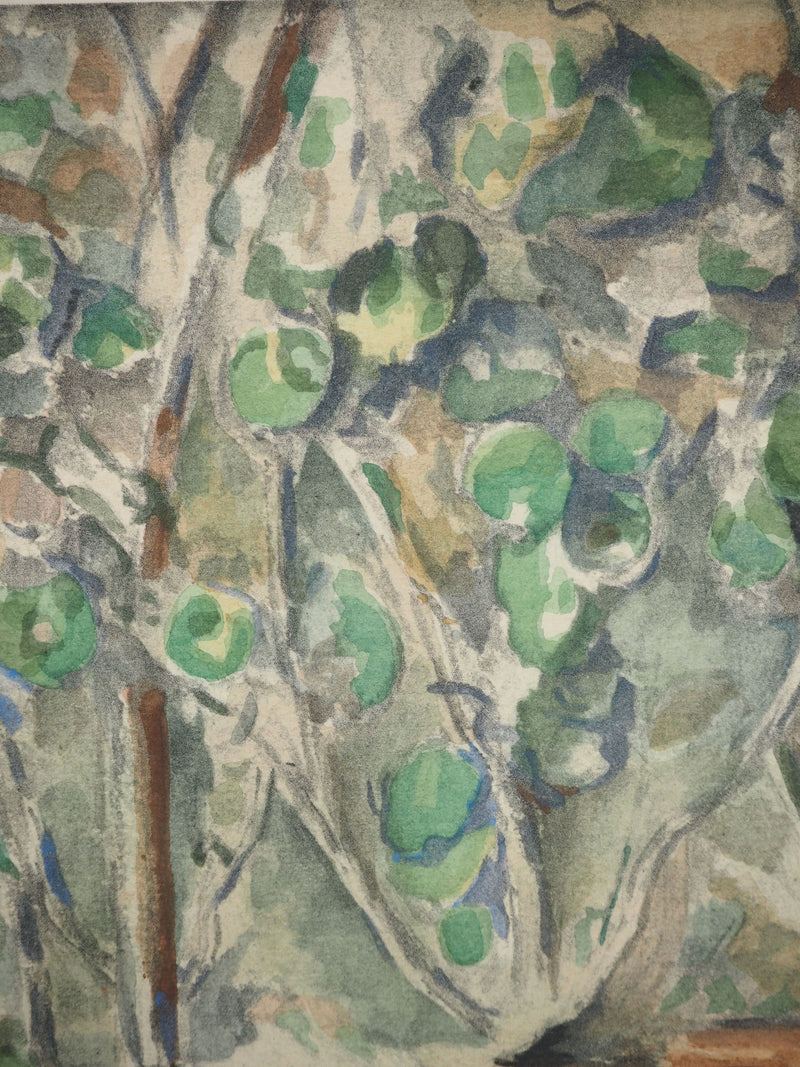 Paul CEZANNE : Les pots de géraniums, Lithographie originale (photo de détail 5) - Crédit photo : Galerie Art.Paris