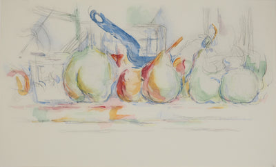 Paul CEZANNE : Nature morte aux pommes et aux poires, Lithographie originale (vue générale) - Crédit photo : Galerie Art.Paris