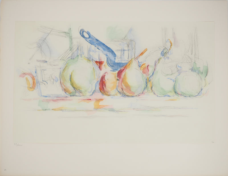 Paul CEZANNE : Nature morte aux pommes et aux poires, Lithographie originale (photo de détail 2) - Crédit photo : Galerie Art.Paris