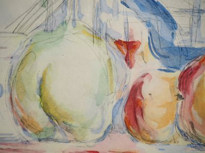 Paul CEZANNE : Nature morte aux pommes et aux poires, Lithographie originale (photo de détail 4) - Crédit photo : Galerie Art.Paris