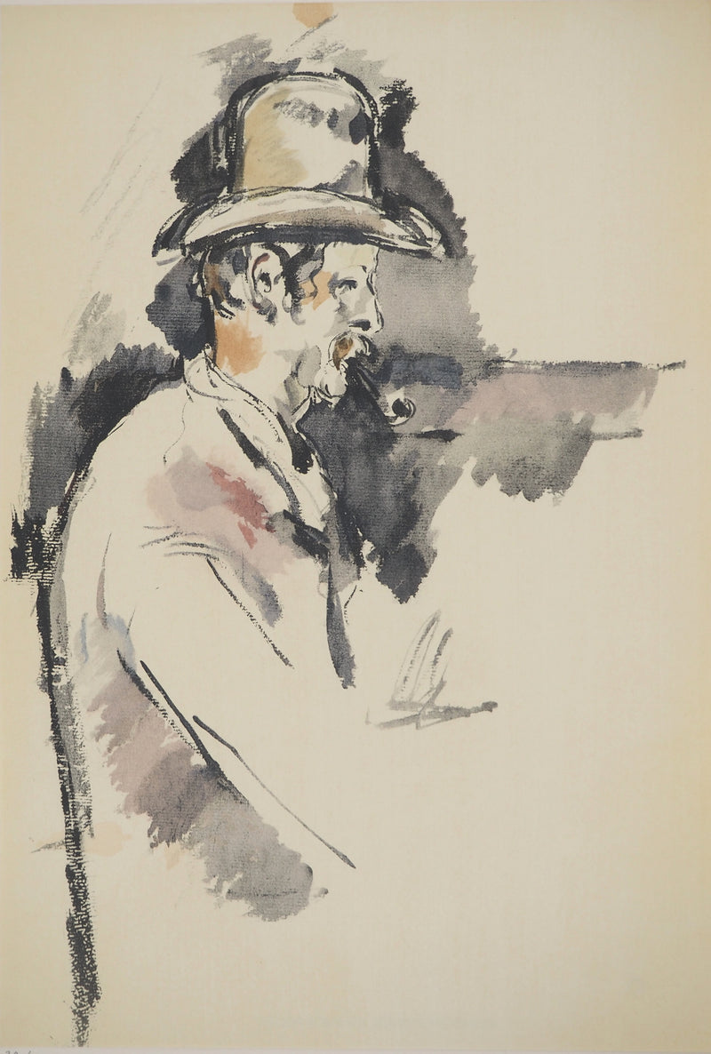 Paul CEZANNE : Etude pour un joueur de carte, Lithographie originale (photo de détail 2) - Crédit photo : Galerie Art.Paris