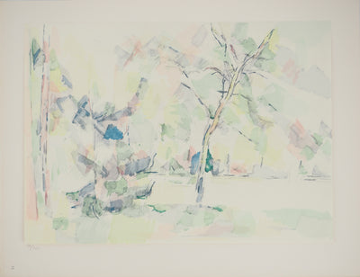 Paul CEZANNE : Sous-bois, Lithographie originale (vue générale) - Crédit photo : Galerie Art.Paris
