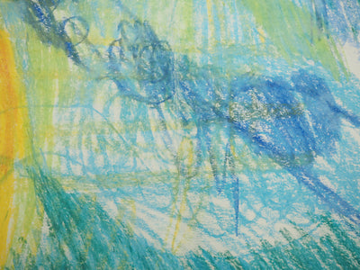 Jeanne MODIGLIANI : Effets de soleil sur un paysage vallonné, Dessin original (photo de détail 5) - Crédit photo : Galerie Art.Paris