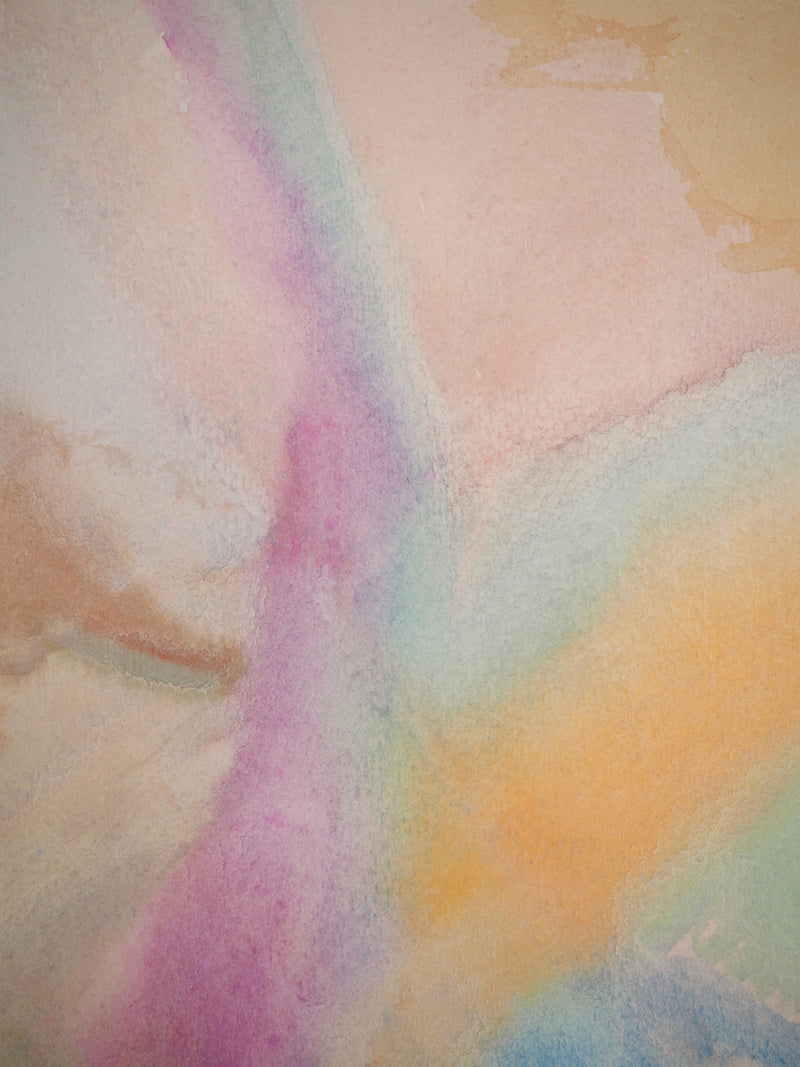 Jeanne MODIGLIANI : Nuances pastel, Aquarelle original (vue générale) - Crédit photo : Galerie Art.Paris