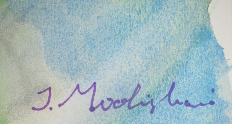 Jeanne MODIGLIANI : Nuances pastel, Aquarelle original (photo de détail 2) - Crédit photo : Galerie Art.Paris