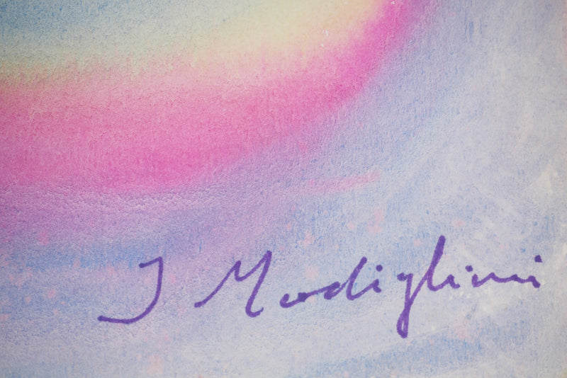 Jeanne MODIGLIANI : Au fond du rêve, Aquarelle originale (photo de détail 2) - Crédit photo : Galerie Art.Paris