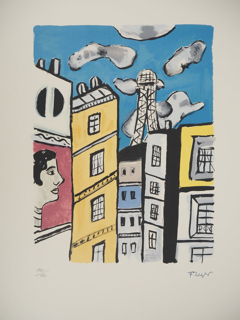 Fernand LEGER : La Tour Eiffel, Lithographie originale (photo de détail 3) - Crédit photo : Galerie Art.Paris